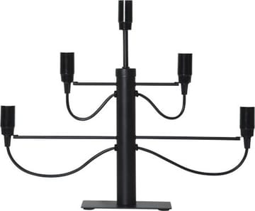 Milano lysestake 46 cm - matt svart - Interiør - Dekorasjon & innredningsdetaljer - Julepynt & juledekorasjon