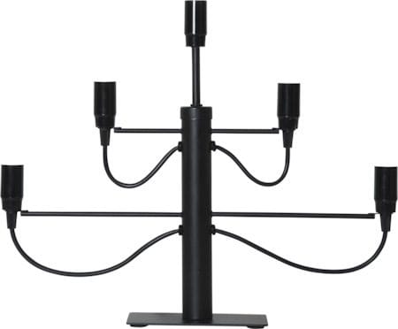 Milano lysestake 46 cm - matt svart - Interiør - Dekorasjon & innredningsdetaljer - Julepynt & juledekorasjon