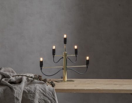 Milano lysestake 46 cm - Messing - Interiør - Dekorasjon & innredningsdetaljer - Julepynt & juledekorasjon