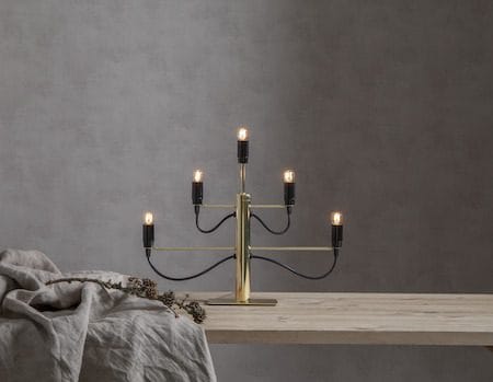 Milano lysestake 46 cm - Messing - Interiør - Dekorasjon & innredningsdetaljer - Julepynt & juledekorasjon