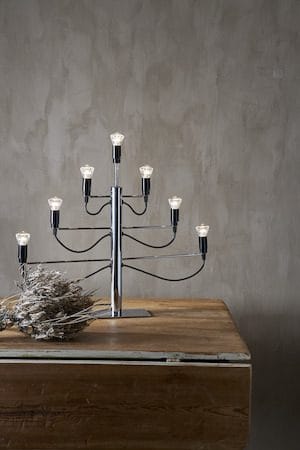 Milano lysestake 60 cm - krom - Interiør - Dekorasjon & innredningsdetaljer - Julepynt & juledekorasjon