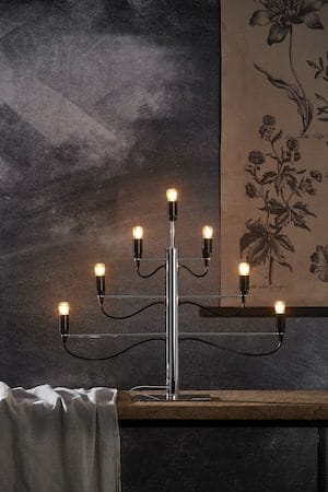 Milano lysestake 60 cm - krom - Interiør - Dekorasjon & innredningsdetaljer - Julepynt & juledekorasjon