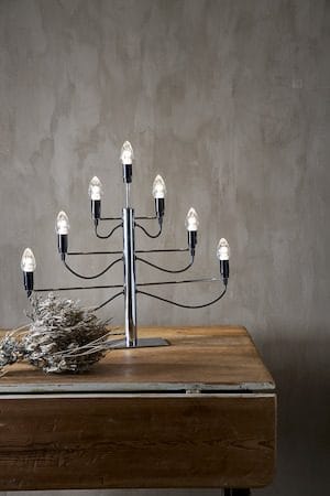 Milano lysestake 60 cm - krom - Interiør - Dekorasjon & innredningsdetaljer - Julepynt & juledekorasjon