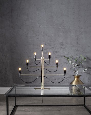 Milano lysestake 60 cm - messingfarget - Interiør - Dekorasjon & innredningsdetaljer - Julepynt & juledekorasjon