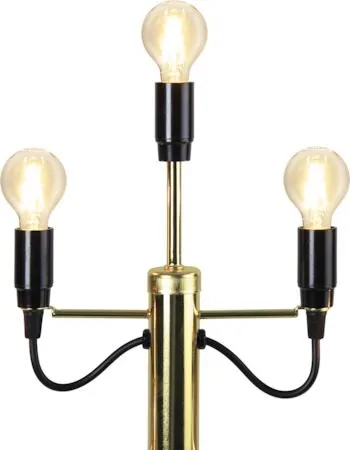 Milano lysestake 60 cm, messingfarget