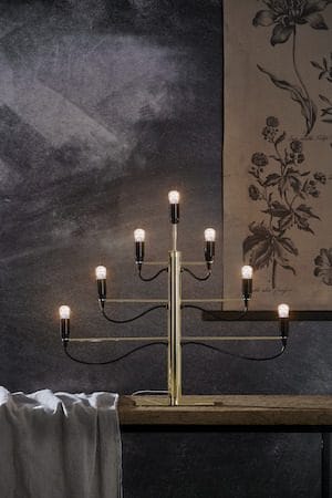Milano lysestake 60 cm - messingfarget - Interiør - Dekorasjon & innredningsdetaljer - Julepynt & juledekorasjon
