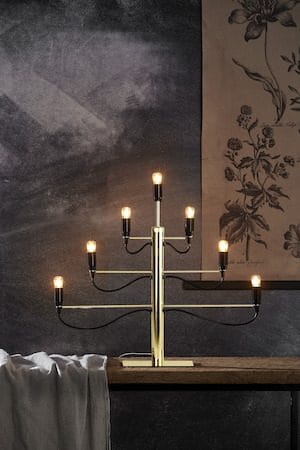 Milano lysestake 60 cm - messingfarget - Interiør - Dekorasjon & innredningsdetaljer - Julepynt & juledekorasjon