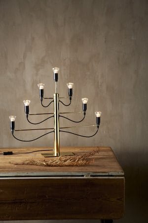 Milano lysestake 60 cm - messingfarget - Interiør - Dekorasjon & innredningsdetaljer - Julepynt & juledekorasjon