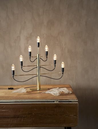 Milano lysestake 60 cm - messingfarget - Interiør - Dekorasjon & innredningsdetaljer - Julepynt & juledekorasjon
