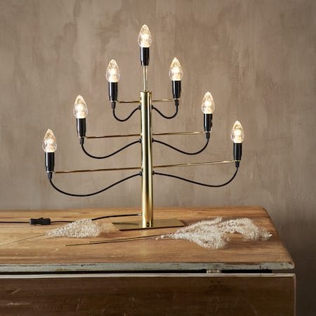 Milano lysestake 60 cm - messingfarget - Interiør - Dekorasjon & innredningsdetaljer - Julepynt & juledekorasjon