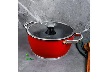 Potte Skylin Rød / Svart - Mørkerød/Svart - Interiør - Dekorasjon & innredningsdetaljer - Krukker