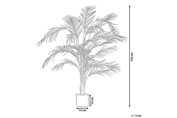 Konstgjord växt Beliani Areca Palm 12x12x124 cm Green||Black - Interiør - Dekorasjon & innredningsdetaljer - Pyntegjenstander - Blomsterdekorasjon