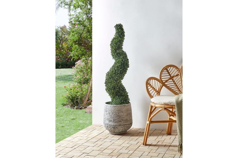 Konstgjord växt Beliani Boxwood Spiral Tree Green||Black - Interiør - Dekorasjon & innredningsdetaljer - Pyntegjenstander - Blomsterdekorasjon