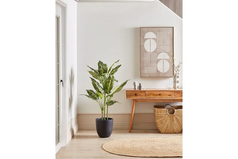 Konstgjord växt Beliani Dieffenbachia 55x55x110 cm Green||Black - Interiør - Dekorasjon & innredningsdetaljer - Pyntegjenstander - Blomsterdekorasjon