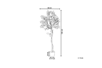 Konstgjord växt Beliani Lemon Tree 66x66x156 cm Green||Black - Interiør - Dekorasjon & innredningsdetaljer - Pyntegjenstander - Blomsterdekorasjon