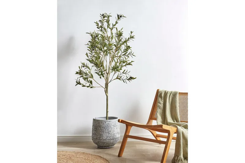Konstgjord växt Beliani Olive Tree 63x63x153 cm Green||Black - Interiør - Dekorasjon & innredningsdetaljer - Pyntegjenstander - Blomsterdekorasjon