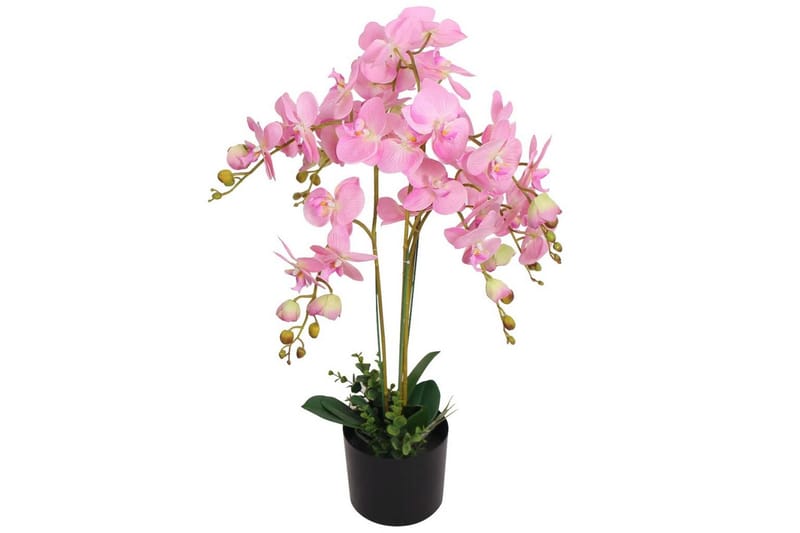 Kunstig Orkidé med Potte 75 cm Rosa - Rosa|Grå - Kunstige planter - Blomsterdekorasjon