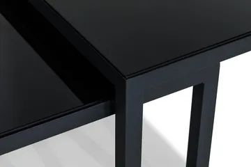 Loungegruppe Bullerö - Svart/Teak - Hagemøbler & utemiljø - Loungemøbler - Loungegrupper