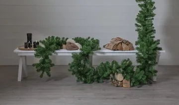 Nebraska girlander 500 cm - grønn - Interiør - Dekorasjon & innredningsdetaljer - Pyntegjenstander - Blomsterdekorasjon