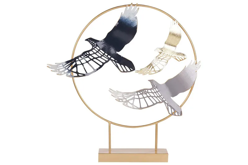 Prydnadsfigur Beliani Samarium GOLD||Black||Grey||blue