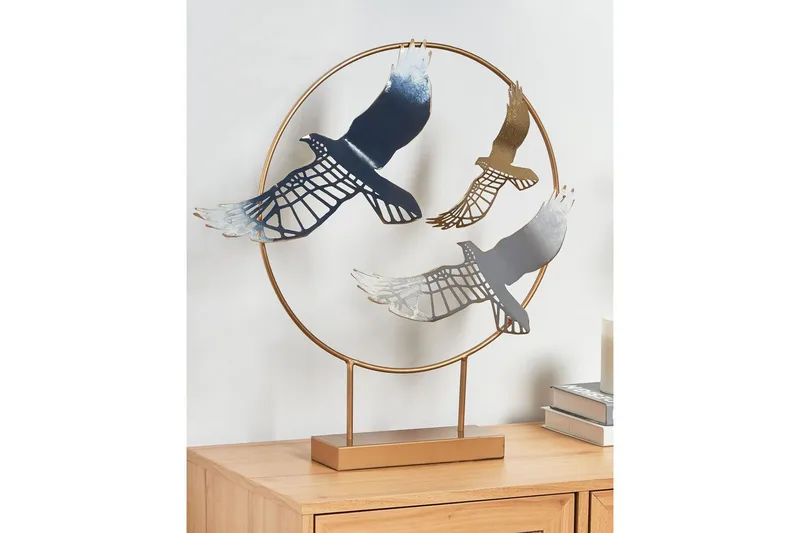 Prydnadsfigur Beliani Samarium GOLD||Black||Grey||blue - Interiør - Dekorasjon & innredningsdetaljer - Pyntegjenstander