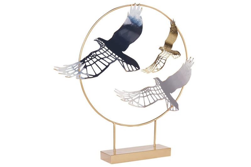 Prydnadsfigur Beliani Samarium GOLD||Black||Grey||blue - Interiør - Dekorasjon & innredningsdetaljer - Pyntegjenstander