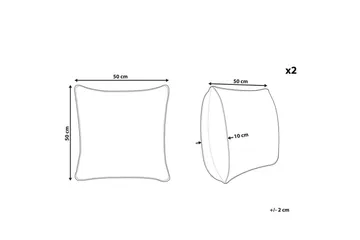 Pynteputer Phusro sett à 2 - Tekstiler & tepper - Pute & putetrekk - Pute utendørs