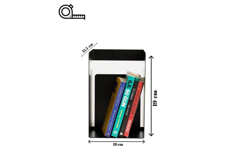 Rylan Bokstöd 15,5x19 cm - Sort - Interiør - Dekorasjon & innredningsdetaljer - Pyntegjenstander - Bokstøtte