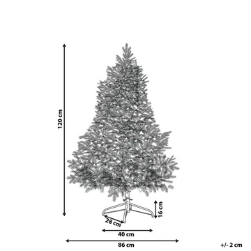 Tatlow Liten Plastgran 120 cm med Belysning - Grønn/Hvit - Interiør - Dekorasjon & innredningsdetaljer - Julepynt & juledekorasjon - Plastjuletre