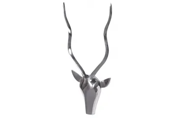 Veggdekorasjon Wohnling Antilope håndpolert aluminiumsstøp veggmontert industriell loft - Interiør - Dekorasjon & innredningsdetaljer - Pyntegjenstander - Skulptur
