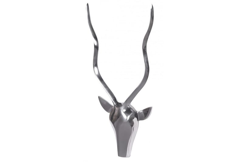 Veggdekorasjon Wohnling Antilope håndpolert aluminiumsstøp veggmontert industriell loft - Interiør - Dekorasjon & innredningsdetaljer - Pyntegjenstander - Skulptur