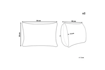 Pynteputer Zaleya sett med 2 Rektangulær - Rektangulær - Interiør - Dekorasjon & innredningsdetaljer - Bordunderlag