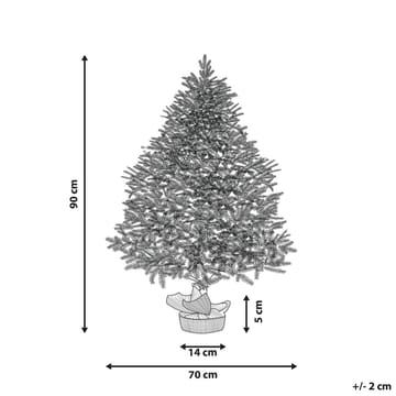 Ringrose Liten Snøete Plastgran 90 cm - Grønn/Hvit/Beige - Interiør - Dekorasjon & innredningsdetaljer - Julepynt & juledekorasjon - Plastjuletre