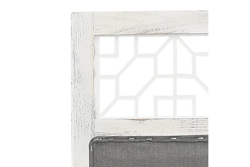 4-Panel Room Divider Grey 140x165 cm Fabric - Grå - Romdelere - Skjermvegg