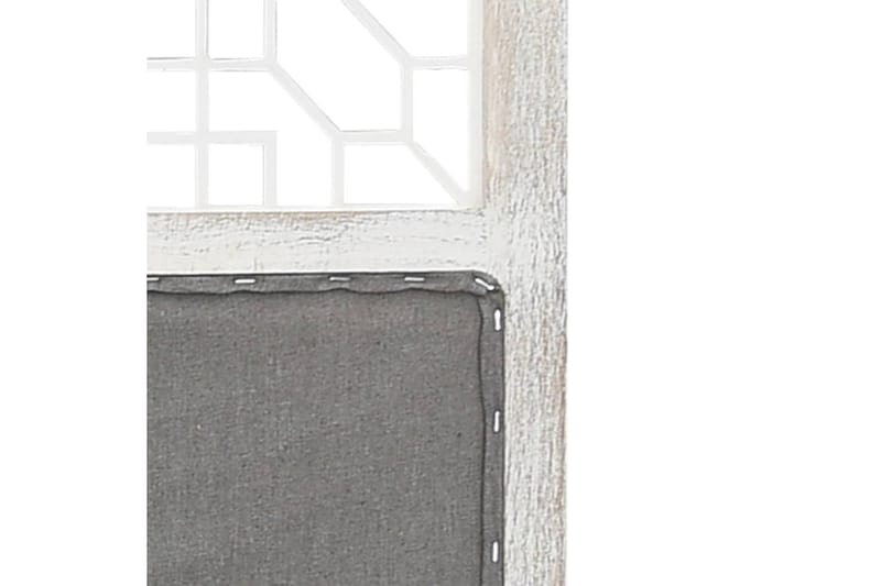 4-Panel Room Divider Grey 140x165 cm Fabric - Grå - Romdelere - Skjermvegg