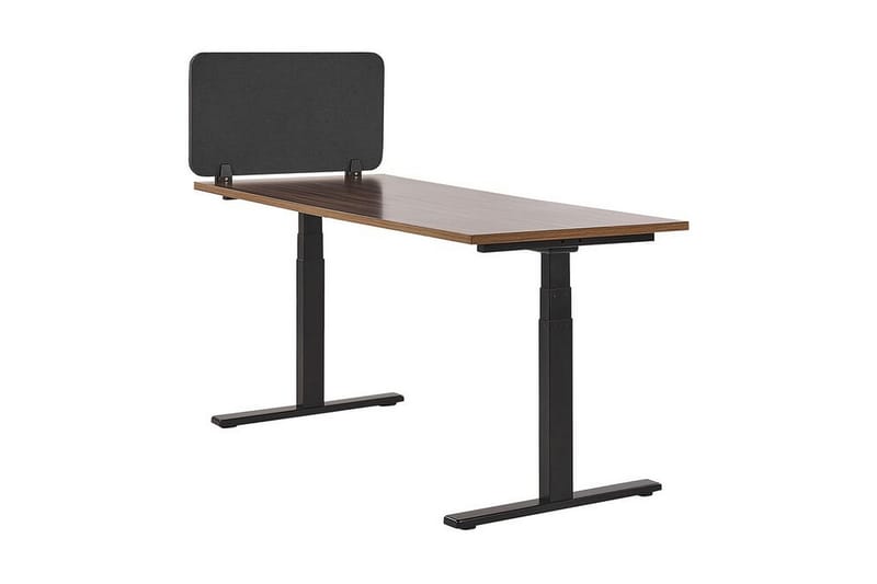 Avskjerming for Skrivebord 160x40 cm grå WALLY - Grå - Avskjerming skrivebord