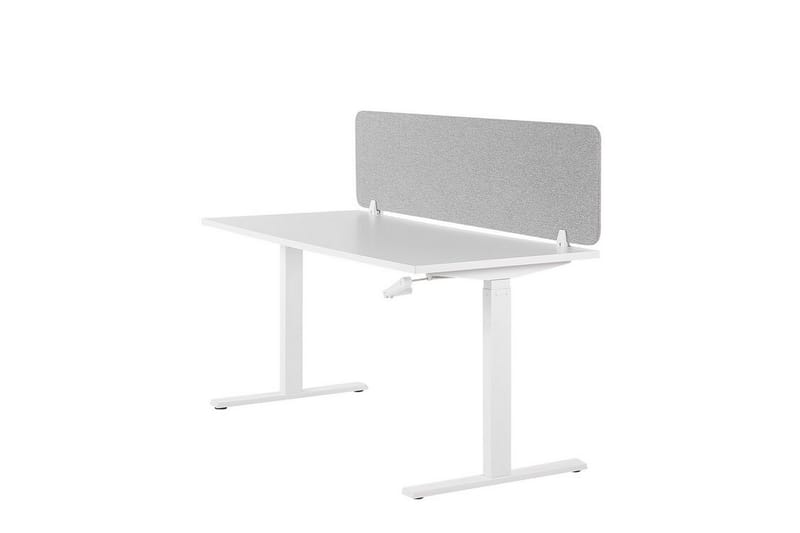 Avskjerming til skrivebord 160x40 cm grå WALLY - Grå - Avskjerming skrivebord