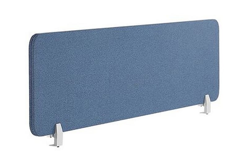 Skjold til skrivebord 160 x 40 cm blå WALLY - Blå - Avskjerming skrivebord