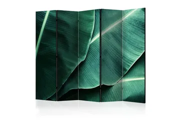 Kadira Sammenleggbar Romdeler 172x225 cm med Bananblader i Stoff - Grønn - Interiør - Dekorasjon & innredningsdetaljer - Romdelere