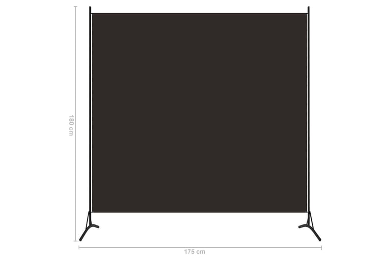 Romdeler 1 panel brun 175x180 cm - Romdelere - Skjermvegg