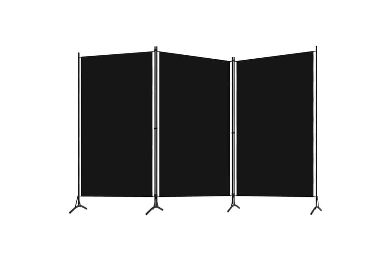 Romdeler 3 paneler svart 260x180 cm - Romdelere - Skjermvegg