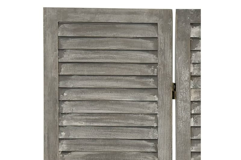 Romdeler 3 paneler grå 106,5x166 cm heltre - Grå - Romdelere - Skjermvegg