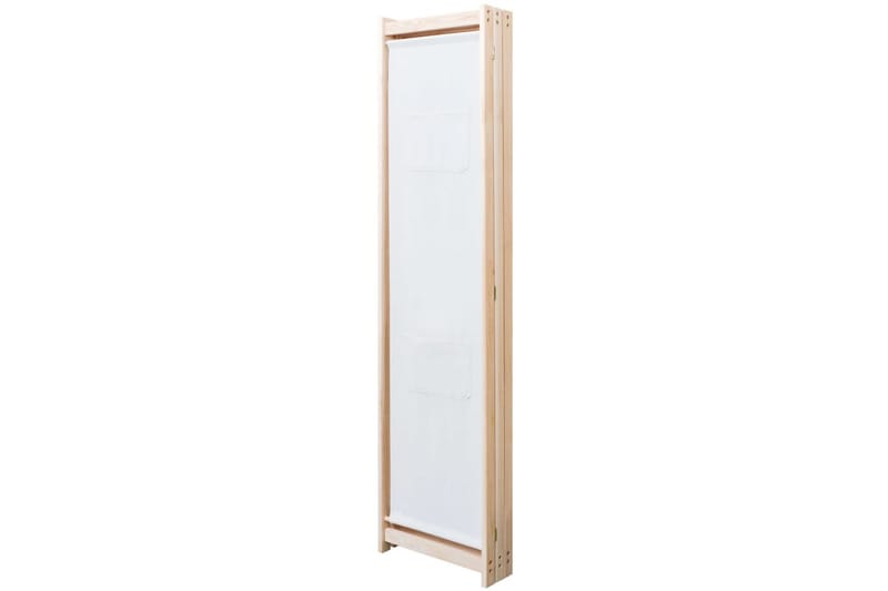 Romdeler 3 paneler krem 120x170x4 cm stoff - Hvit - Skjermvegg - Romdelere