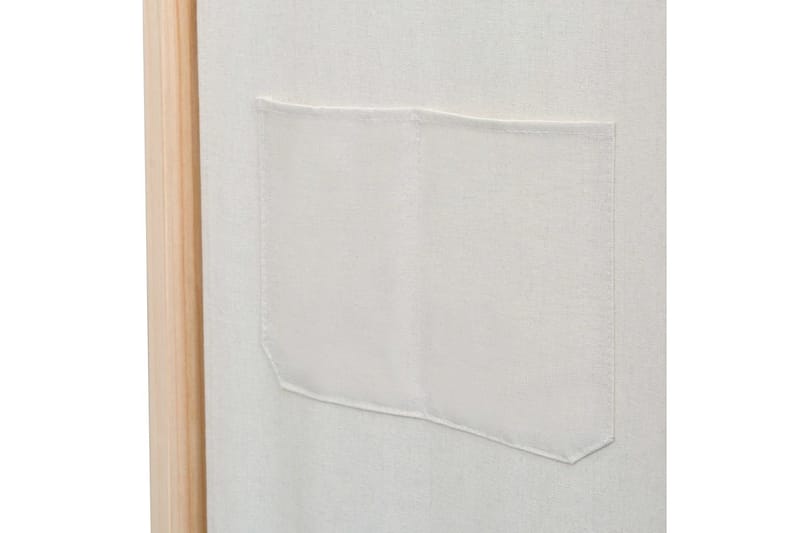 Romdeler 3 paneler krem 120x170x4 cm stoff - Hvit - Skjermvegg - Romdelere
