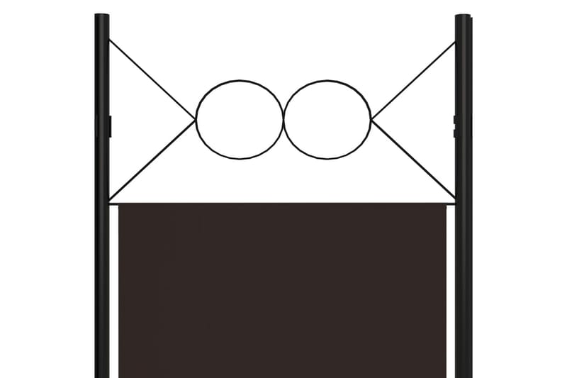 Romdeler 4 paneler brun 160x180 cm - Romdelere - Skjermvegg