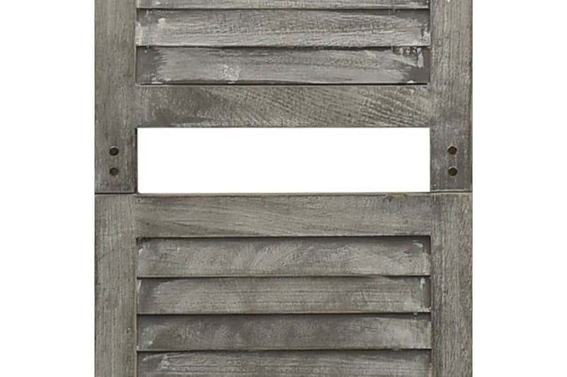 Romdeler 4 paneler grå 143x166 cm heltre - Grå - Romdelere - Skjermvegg