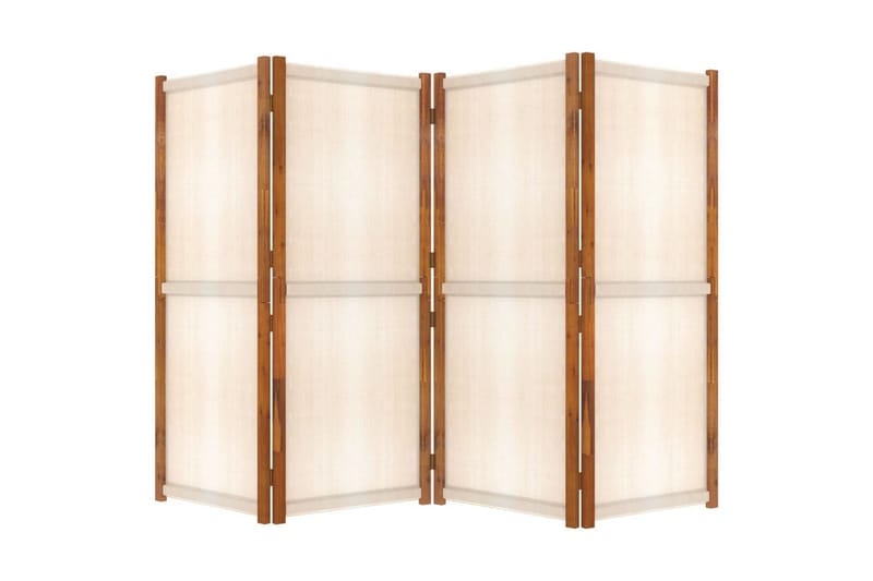 Romdeler 4 paneler kremhvit 280x180 cm - Krem - Romdelere - Skjermvegg