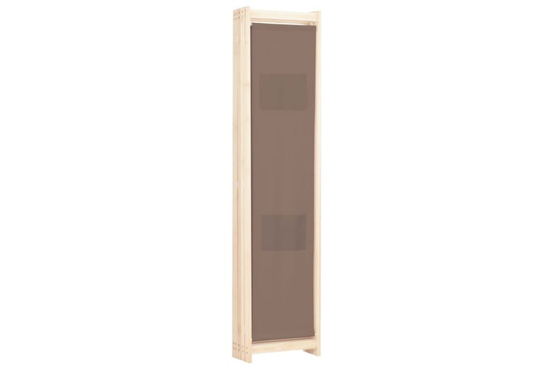 Romdeler 5 paneler brun 200x170x4 cm stoff - Brun - Romdelere - Skjermvegg