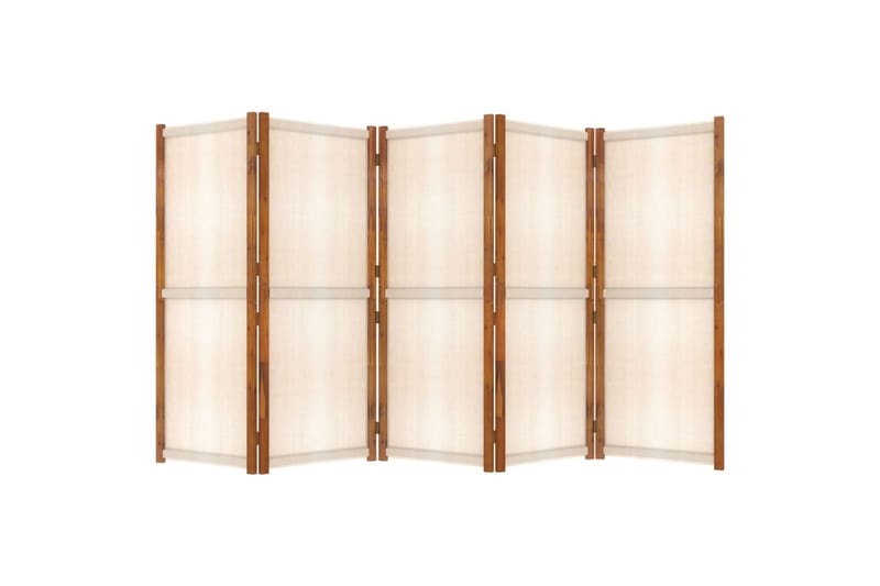 Romdeler 5 paneler kremhvit 350x180 cm - Krem - Romdelere - Skjermvegg