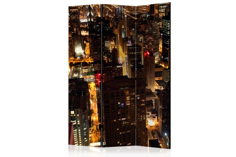Romdeler- City by night - Chicago, USA 135x172 - Artgeist sp. z o. o. - Romdelere - Bretteskjerm